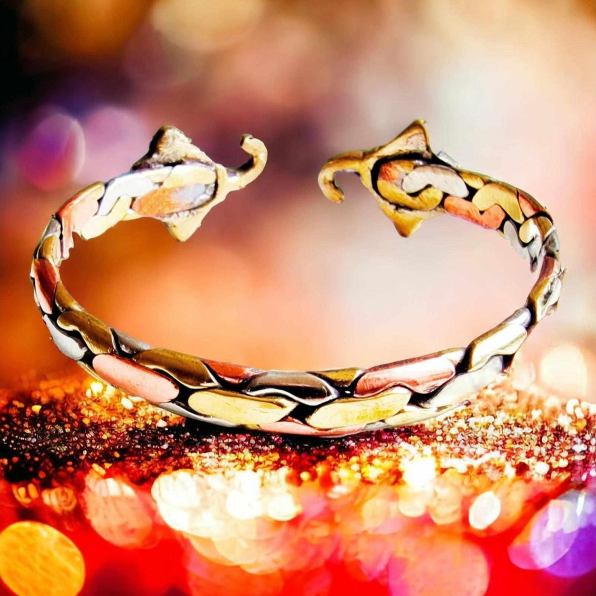 Bracelet Original En 3 Alliages De Métaux Différents - Style Mixte - Occasion Très Bon État - Bijou Unique