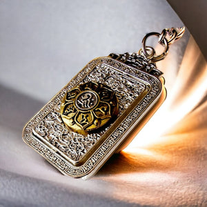Boutique TIBET | Petit Nalanda BRACELET 1 Gold & 1 Silver 2 Porte-clés Amulettes Om Mani +🎁