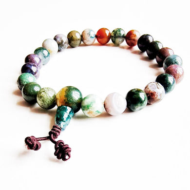 Bracelet Agates Mousses