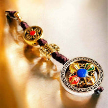 Charger l&#39;image dans la galerie, Boutique TIBET | Petit Nalanda BRACELET Amulette Dorjé &amp; Cloche | Version Argentée Amulette Dorjé +🎁