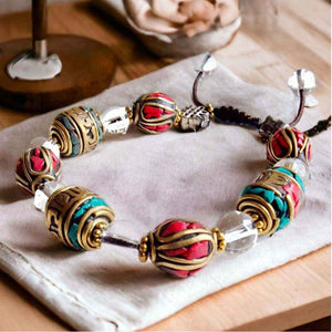 Boutique TIBET | Petit Nalanda BRACELET Bracelet Moulin à Prières +🎁