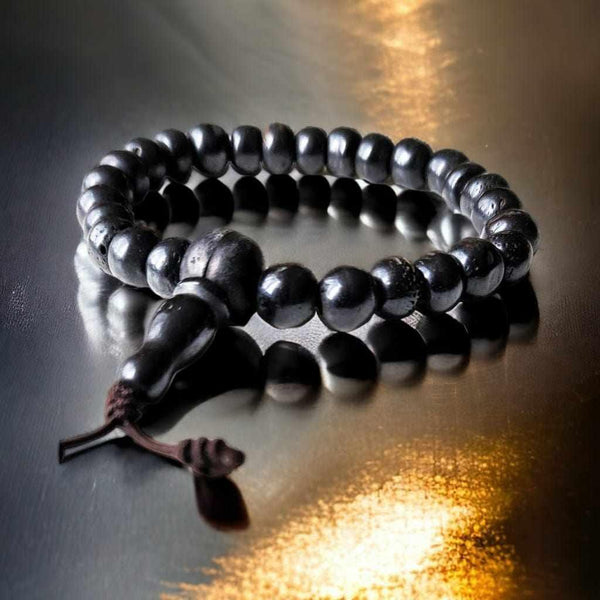 Boutique TIBET | Petit Nalanda BRACELET Noir | Homme 17-19cm Bracelets Bouddhistes Népal +🎁