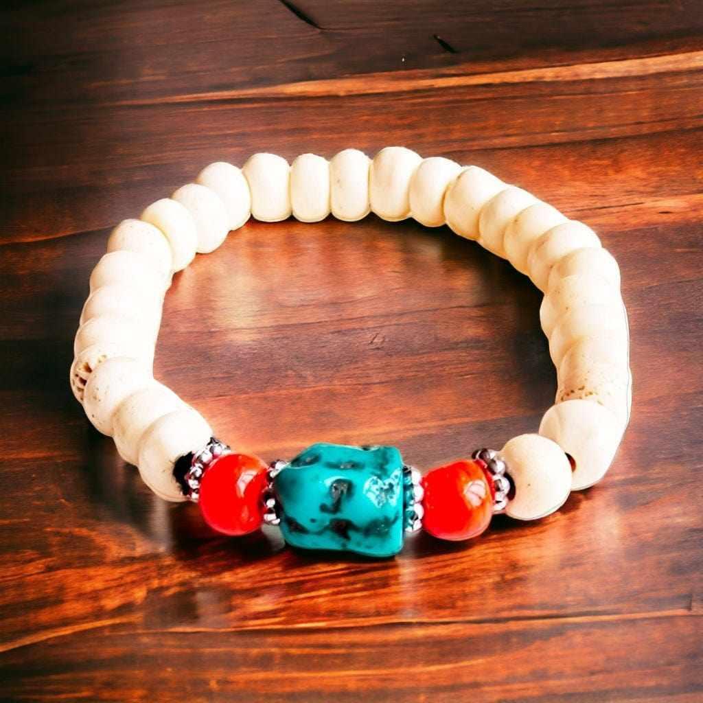 Boutique TIBET | Petit Nalanda BRACELET Blanc 15-17cm Bracelets Bouddhistes Traditionnels +🎁