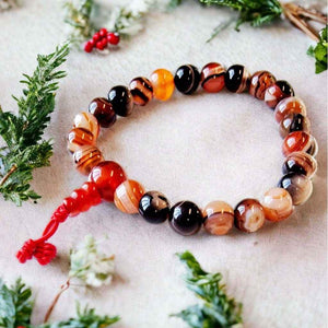 Boutique TIBET | Petit Nalanda BRACELET Akée | Elastique Bracelets Collection Agates +🎁