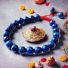Charger l&#39;image dans la galerie, Boutique TIBET | Petit Nalanda BRACELET Sodalite Bleue Foncée | Ajustable Bracelets Collection Himalaya +🎁
