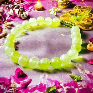 Boutique TIBET | Petit Nalanda BRACELET Onyx Peridot | Ajustable Bracelets Collection Himalaya +🎁