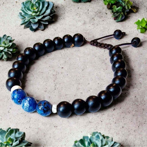 Boutique TIBET | Petit Nalanda BRACELET Sodalites Bleues Bracelets Collection Onyx +🎁