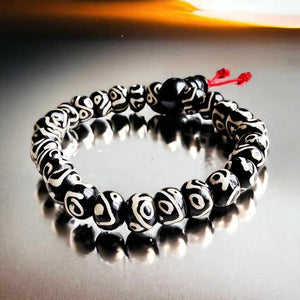 Boutique TIBET | Petit Nalanda BRACELET Elastique Corde Rouge 8mm Bracelets Œil de Bouddha +🎁