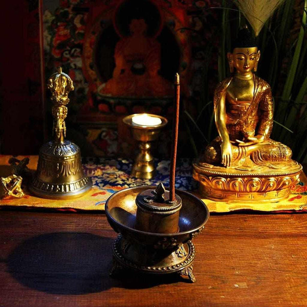 Boutique TIBET | Petit Nalanda BRULEURS Brûleur Encens Coupe