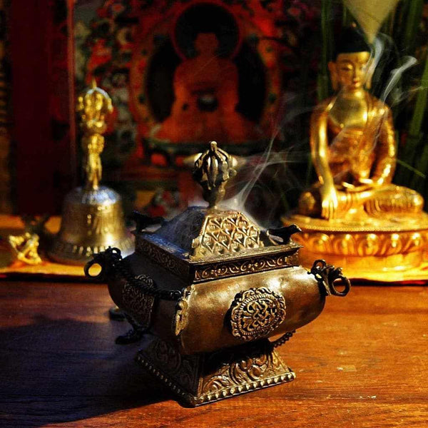 Boutique TIBET | Petit Nalanda BRULEURS Brûleur Encens Temple Bouddhiste +🎁