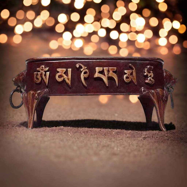 Boutique TIBET | Petit Nalanda BRULEURS Petit 25cm Brûleurs Encens Om Mani +🎁