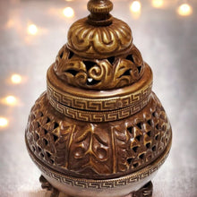 Charger l&#39;image dans la galerie, Boutique TIBET | Petit Nalanda BRULEURS Moyen Cuivre | Sans Chaînes 14cm Brûleurs Encens Précieux Vase +🎁