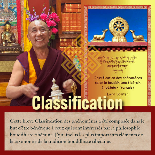 Classification des Phénomènes | Bouddhisme Tibétain