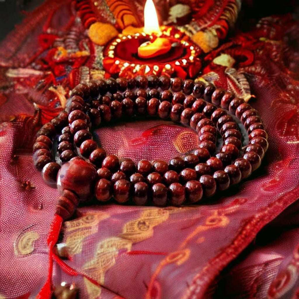 Boutique TIBET | Petit Nalanda COLLIER Mala Bois Santal +🎁