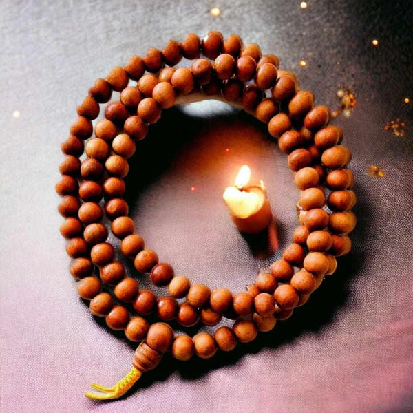 Boutique TIBET | Petit Nalanda COLLIER Mala Bois Santal +🎁