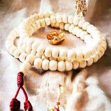 Charger l&#39;image dans la galerie, Boutique TIBET | Petit Nalanda COLLIER Blanc Mala Bouddhiste Simplement +🎁