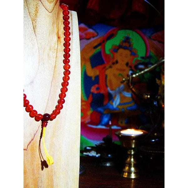 Boutique TIBET | Petit Nalanda COLLIER Mala Cornalines +🎁