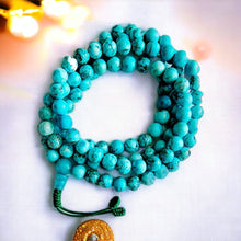 Charger l&#39;image dans la galerie, Boutique TIBET | Petit Nalanda COLLIER Mala Turquoises +🎁