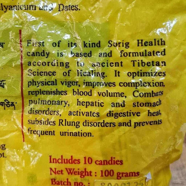 Institut Médecine Tibétaine སྨན་རྩིས་ཁང་ MEN-TSEE-KHANG SORIG Nutrition Tibétaine | Friandises Santé | Sorig Candy