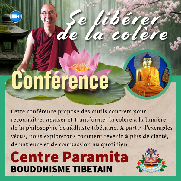 CONFERENCE 29 Nov 16h Zoom | Se libérer de la colère | Tenzin Gawa (Jason)