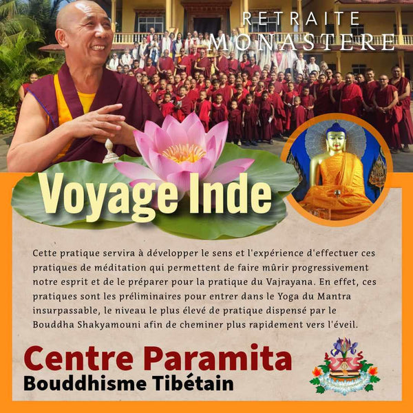 RETRAITE INDIE 2026 | Pèlerinage Monastère Ganden Jangtse | Lama Samten & Tenzin Gawa