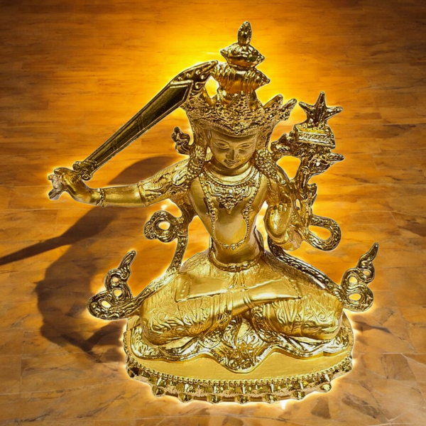 Statue Bouddha Manjushri de Sagesse