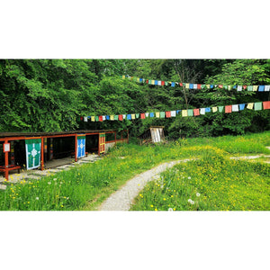 Boutique TIBET | Petit Nalanda PORTE TISSU Porte Verte | Coton Epais Portes Tibétaines en Coton