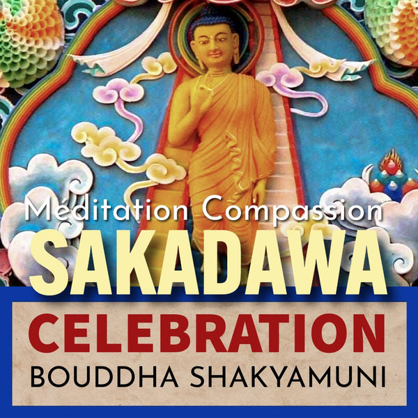 Statue de Bouddha Shakyamuni pour la célébration Sakadawa, méditation et compassion