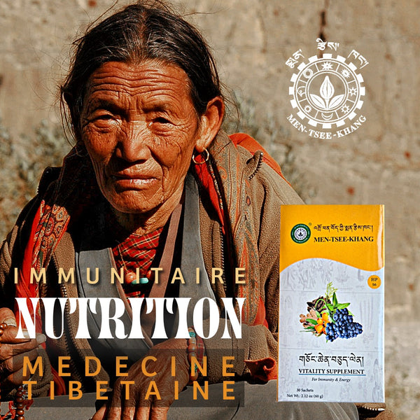 Complément vitalité Men-Tsee-Khang, médecine tibétaine pour immunité et énergie, nutrition naturelle