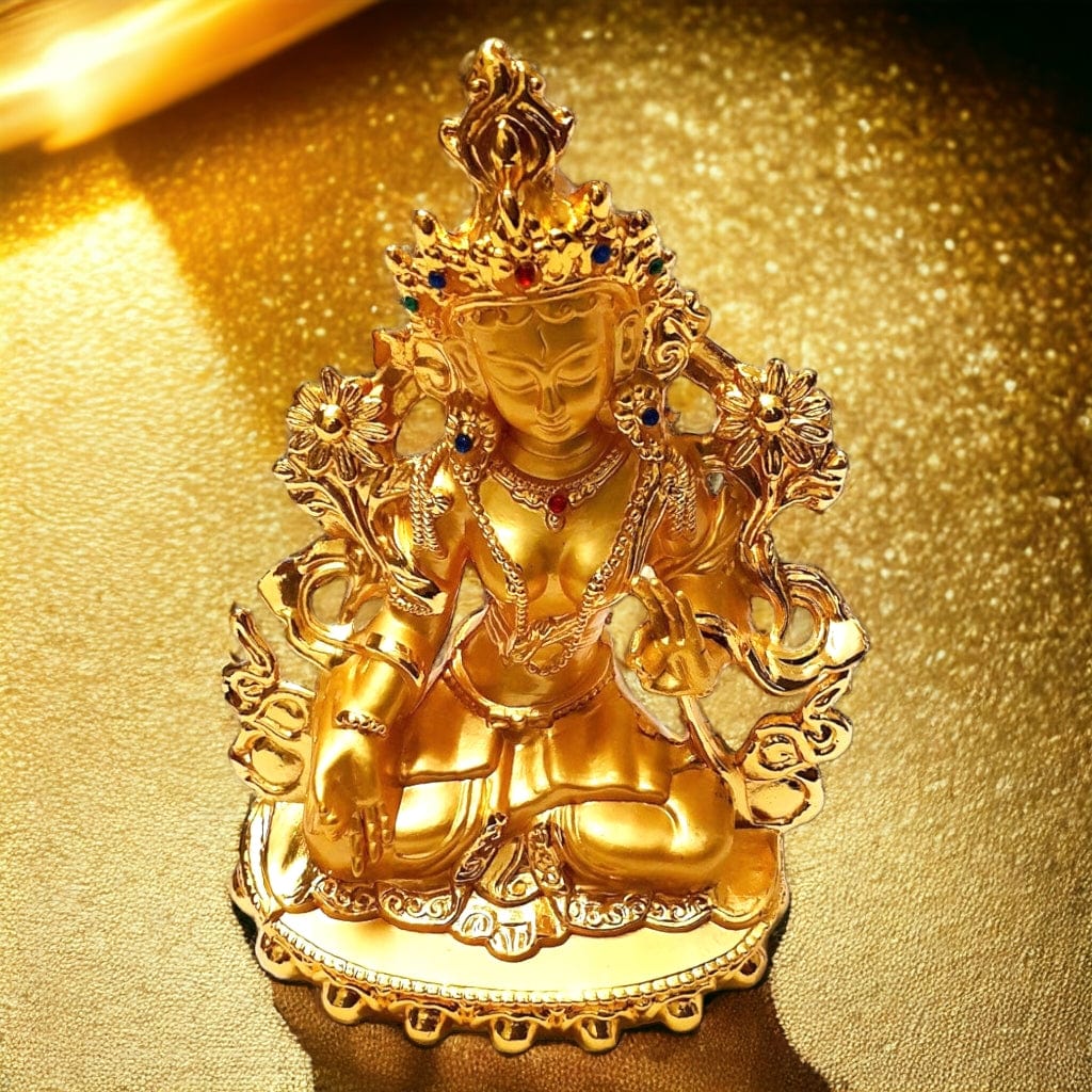 Boutique TIBET | Petit Nalanda STATUE Grande 14cm Statues Tara Blanche de Longue Vie
