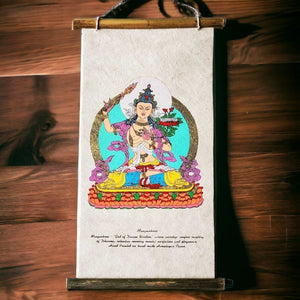 Boutique TIBET | Petit Nalanda THANGKA Thangka Manjoushri
