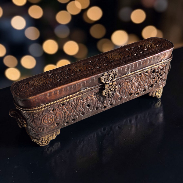 Brûleur Encens Coffre Antique