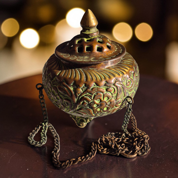 Brûleur Encens Vase Suspendu