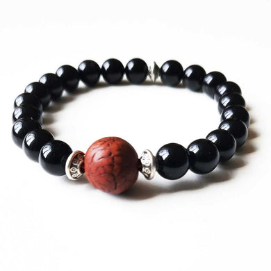 Bracelet Onyx et Bodhi